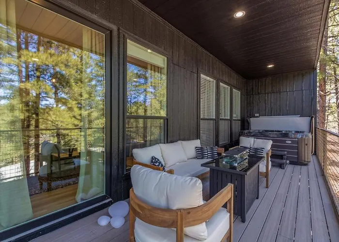 Le Noir Modern Alpine Retreat Bbq Flagstaff